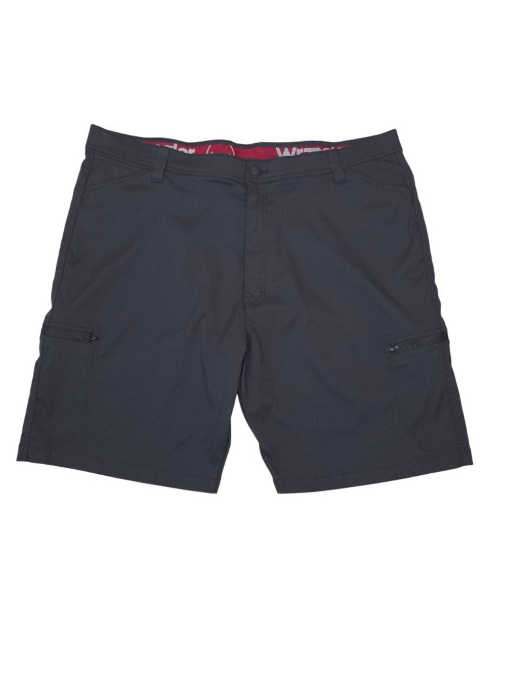Wrangler Mens Size 46 Cargo Shorts With Zip Pockets Lightweight Stretch Black